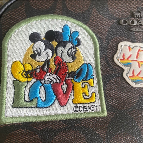 Coach Mickey House print square backpack - Picture 4 of 7